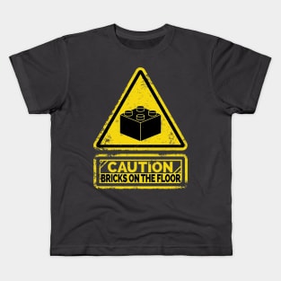 Caution Bricks on the Floor Kids T-Shirt